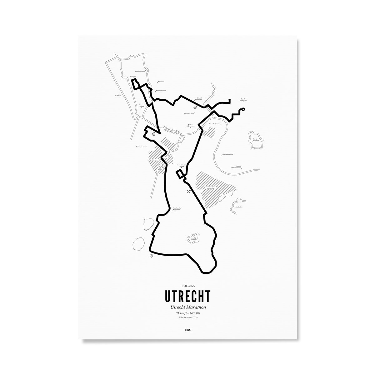 Affiches de Semi-marathon Utrecht 2025 | WIJCK.